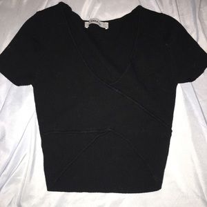 Pho-crossed crop top